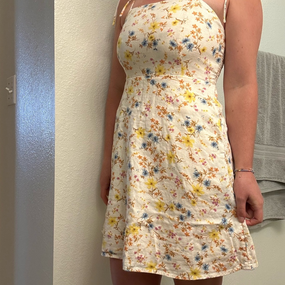 Old Navy Yellow and Blue Sundress Sleeveless Mini
